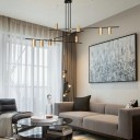 Loft Industry Modern - Cross X Lines Chandelier